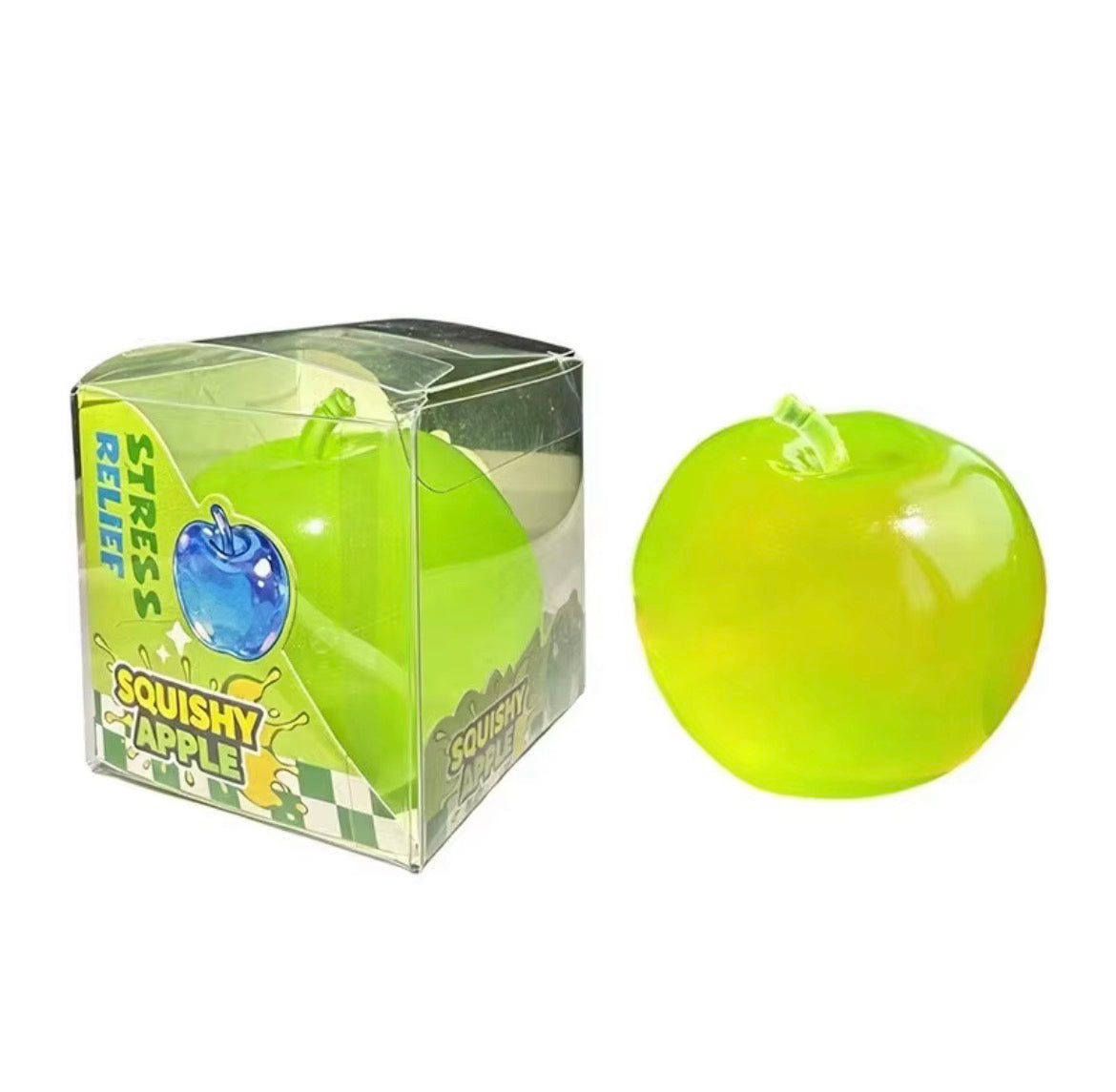 Squishy Apple Vaseline – grön klämsbar squishy i äppleform